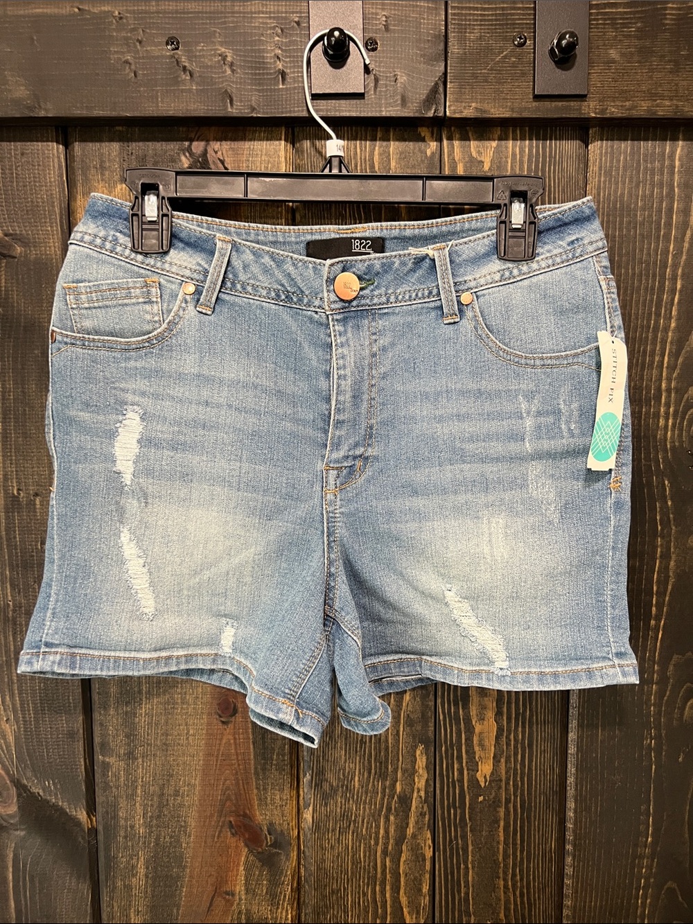 NWT‎ 1822 Denim Short Shorts 29 8 Recycled Material Stretch Casual Stitch Fix